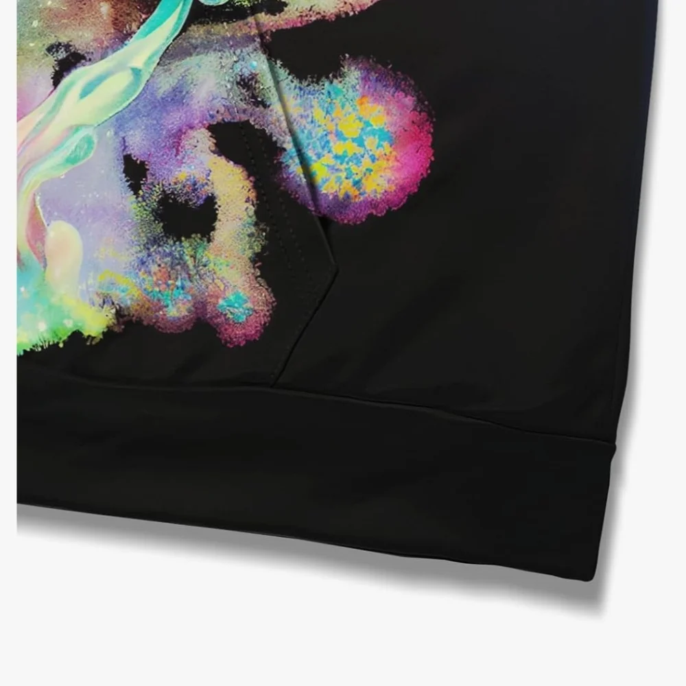 Colorful Mushroom Graphic Hoodie - Picture 4 of 6